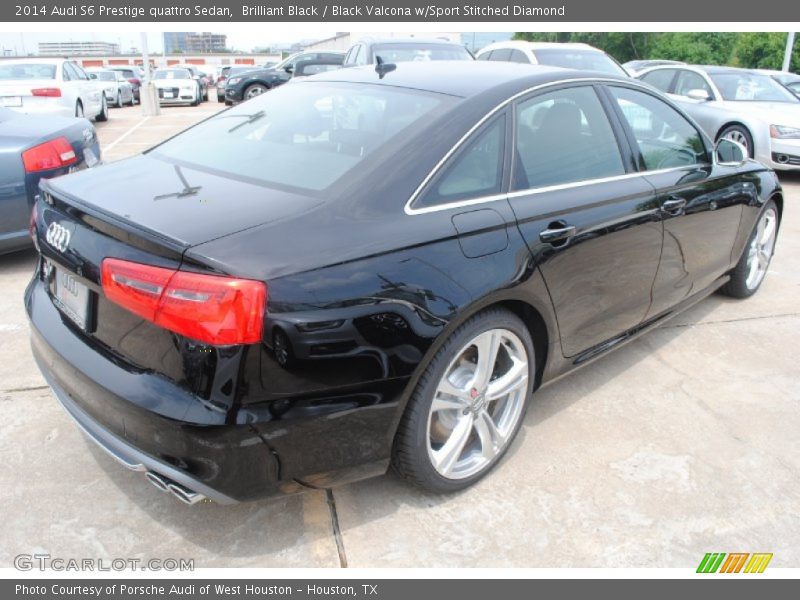 Brilliant Black / Black Valcona w/Sport Stitched Diamond 2014 Audi S6 Prestige quattro Sedan