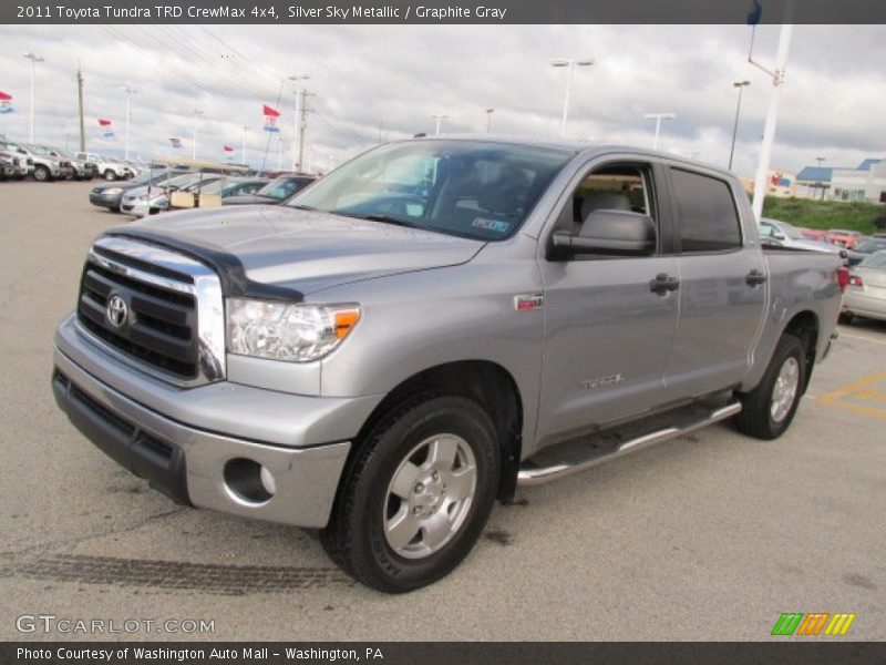 Silver Sky Metallic / Graphite Gray 2011 Toyota Tundra TRD CrewMax 4x4