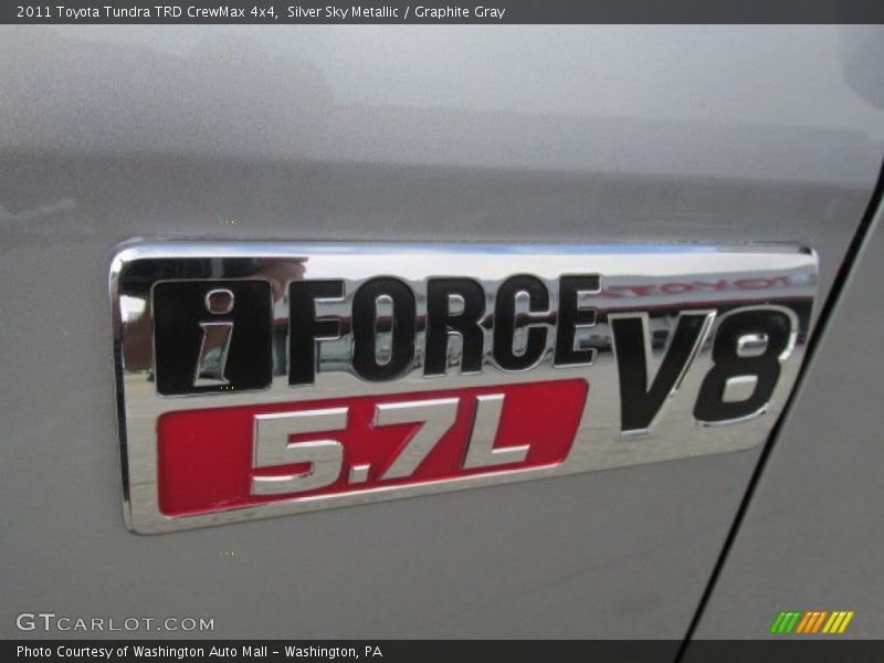 Silver Sky Metallic / Graphite Gray 2011 Toyota Tundra TRD CrewMax 4x4