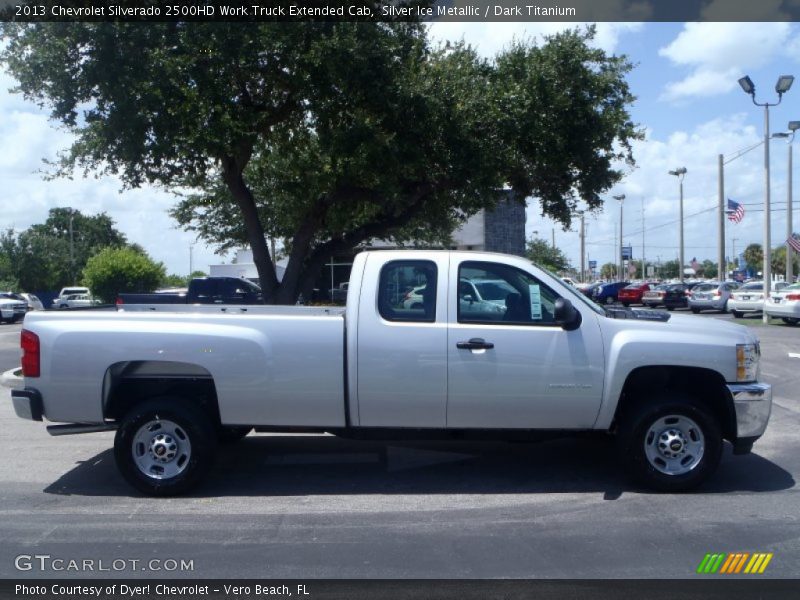 Silver Ice Metallic / Dark Titanium 2013 Chevrolet Silverado 2500HD Work Truck Extended Cab