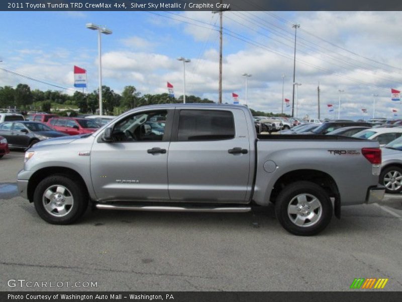 Silver Sky Metallic / Graphite Gray 2011 Toyota Tundra TRD CrewMax 4x4