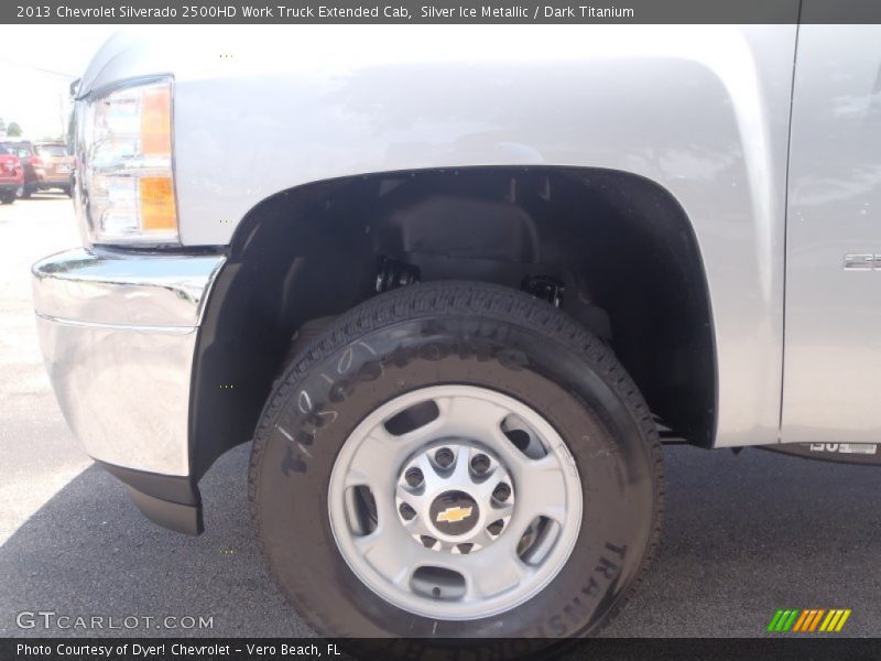 Silver Ice Metallic / Dark Titanium 2013 Chevrolet Silverado 2500HD Work Truck Extended Cab