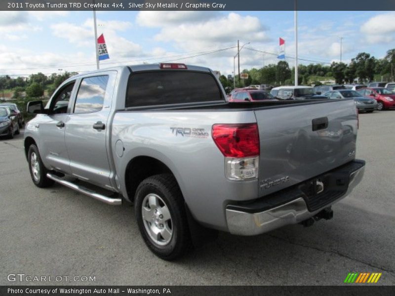 Silver Sky Metallic / Graphite Gray 2011 Toyota Tundra TRD CrewMax 4x4