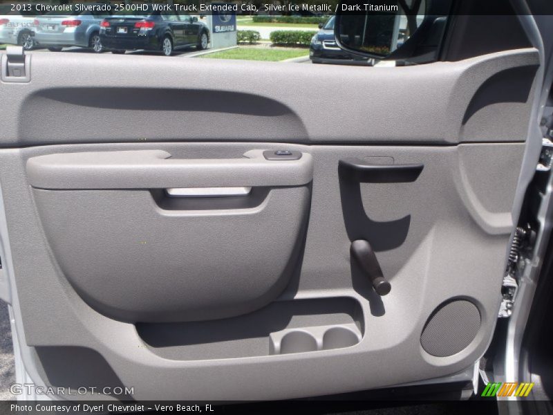 Silver Ice Metallic / Dark Titanium 2013 Chevrolet Silverado 2500HD Work Truck Extended Cab