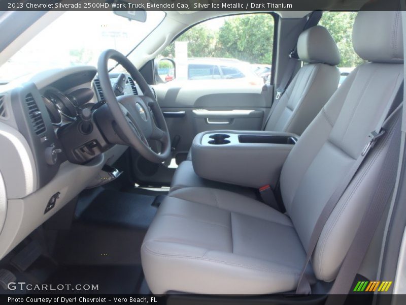 Silver Ice Metallic / Dark Titanium 2013 Chevrolet Silverado 2500HD Work Truck Extended Cab