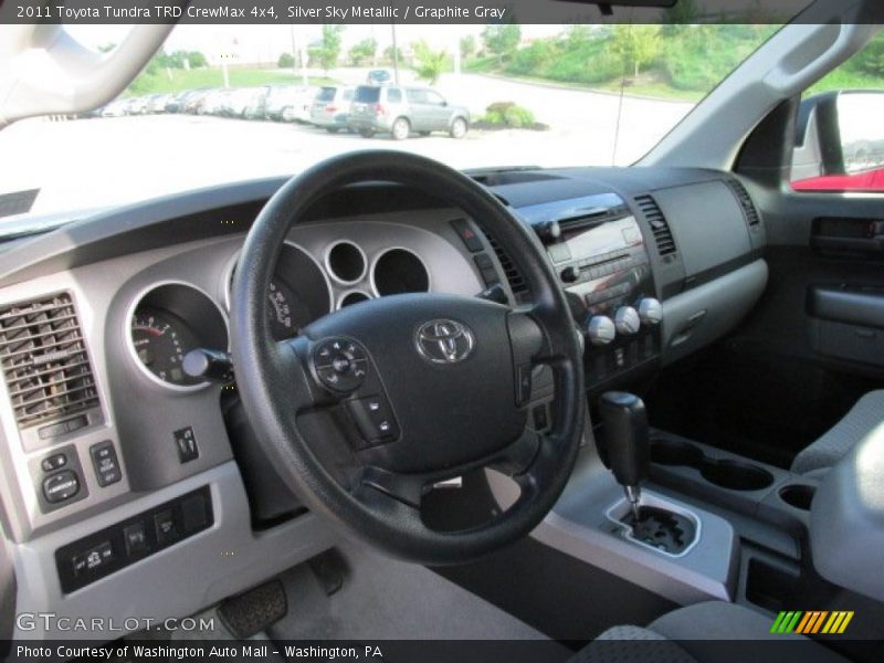 Silver Sky Metallic / Graphite Gray 2011 Toyota Tundra TRD CrewMax 4x4
