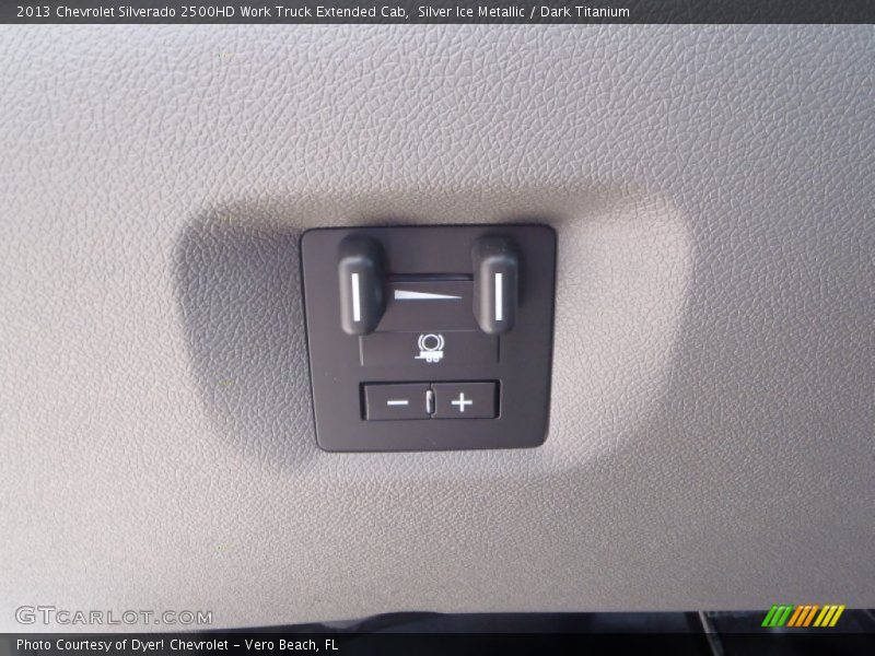 Silver Ice Metallic / Dark Titanium 2013 Chevrolet Silverado 2500HD Work Truck Extended Cab