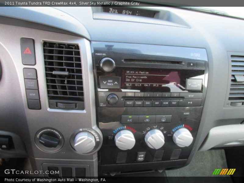 Silver Sky Metallic / Graphite Gray 2011 Toyota Tundra TRD CrewMax 4x4