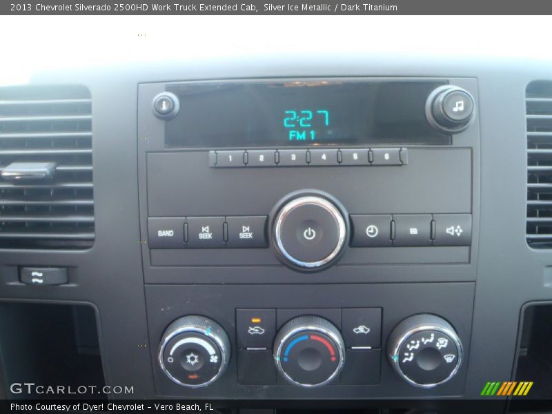 Silver Ice Metallic / Dark Titanium 2013 Chevrolet Silverado 2500HD Work Truck Extended Cab