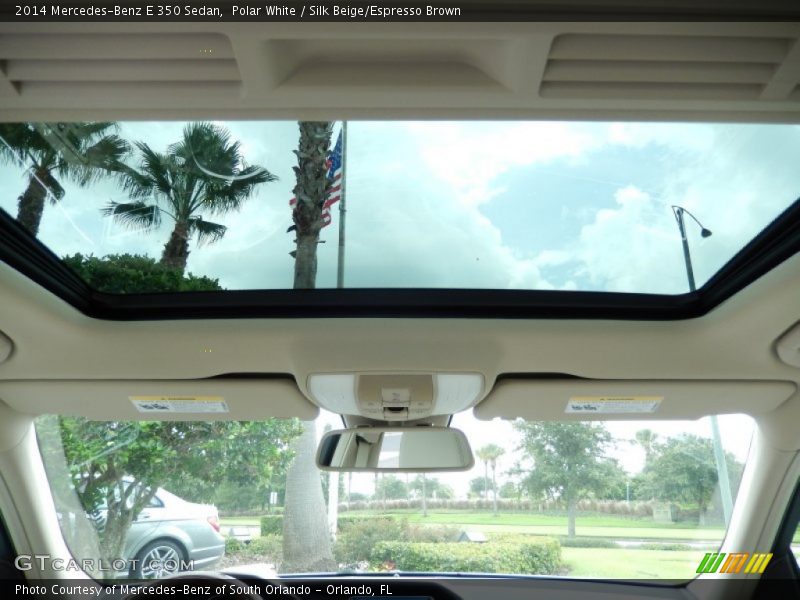 Polar White / Silk Beige/Espresso Brown 2014 Mercedes-Benz E 350 Sedan