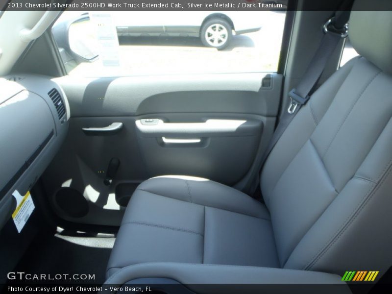 Silver Ice Metallic / Dark Titanium 2013 Chevrolet Silverado 2500HD Work Truck Extended Cab