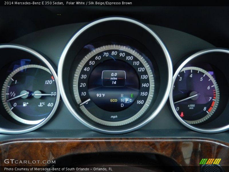 Polar White / Silk Beige/Espresso Brown 2014 Mercedes-Benz E 350 Sedan
