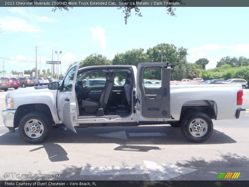 Silver Ice Metallic / Dark Titanium 2013 Chevrolet Silverado 2500HD Work Truck Extended Cab