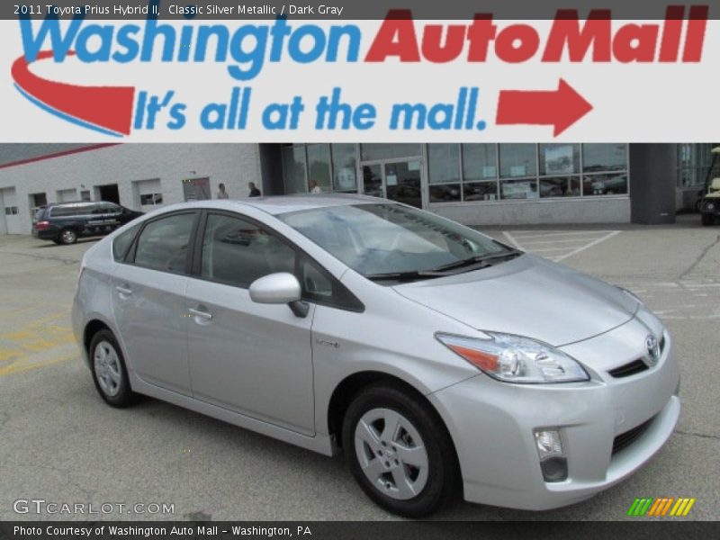 Classic Silver Metallic / Dark Gray 2011 Toyota Prius Hybrid II