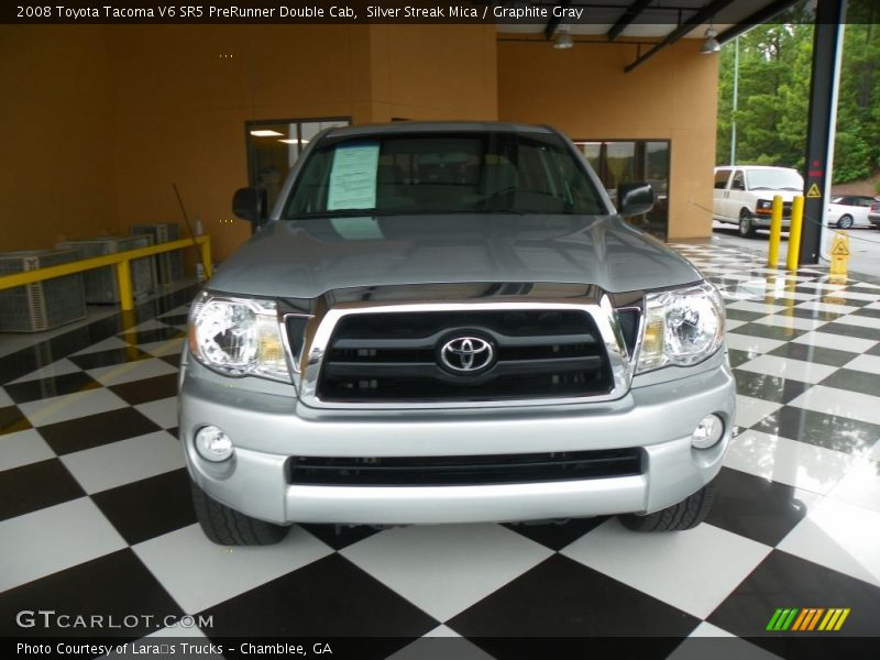 Silver Streak Mica / Graphite Gray 2008 Toyota Tacoma V6 SR5 PreRunner Double Cab