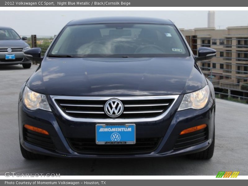 Night Blue Metallic / Black/Cornsilk Beige 2012 Volkswagen CC Sport