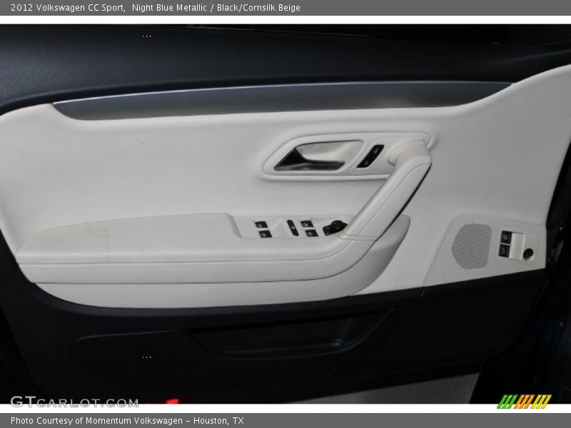 Night Blue Metallic / Black/Cornsilk Beige 2012 Volkswagen CC Sport