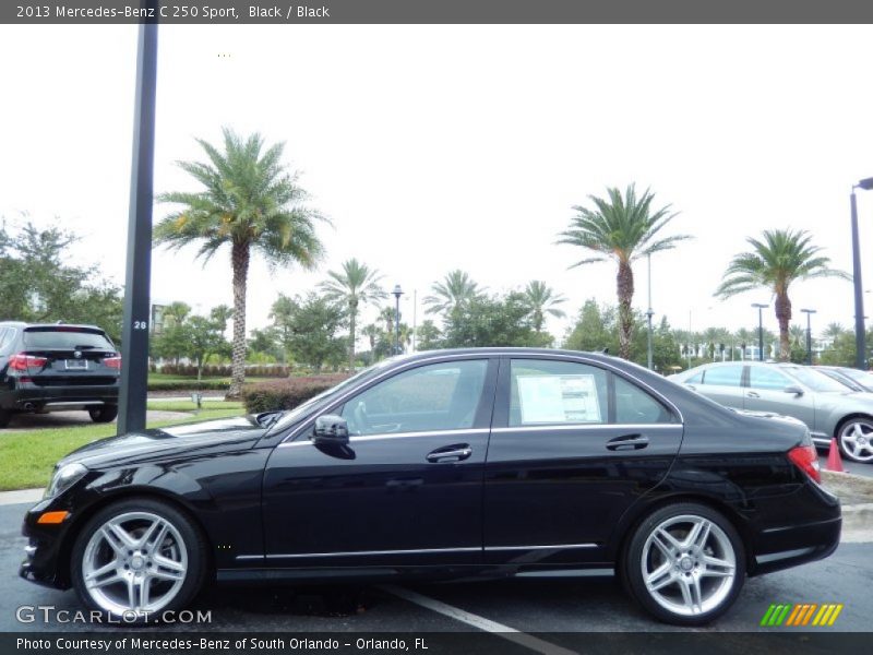 Black / Black 2013 Mercedes-Benz C 250 Sport