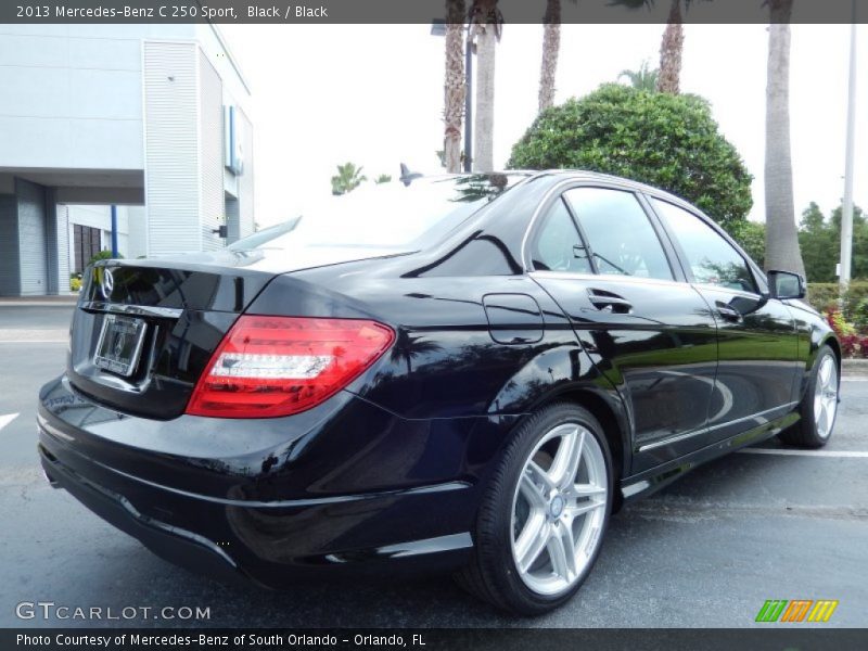 Black / Black 2013 Mercedes-Benz C 250 Sport