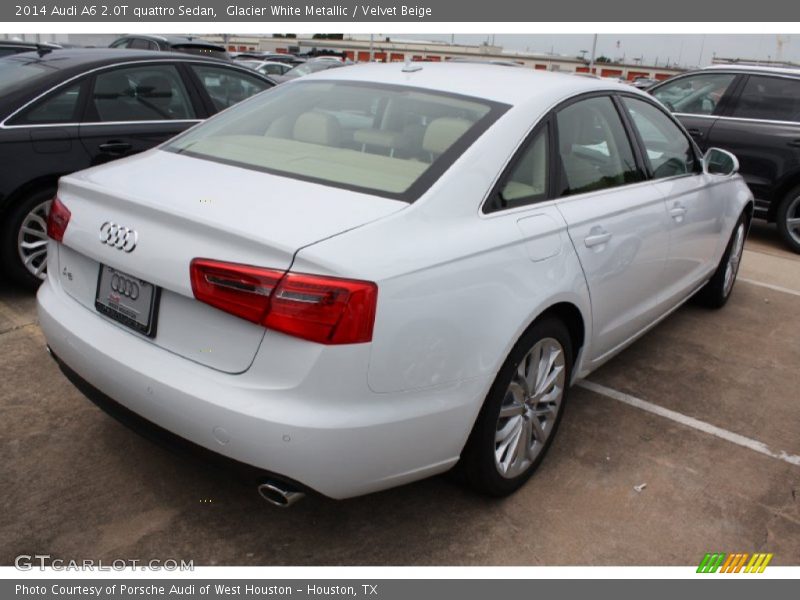Glacier White Metallic / Velvet Beige 2014 Audi A6 2.0T quattro Sedan