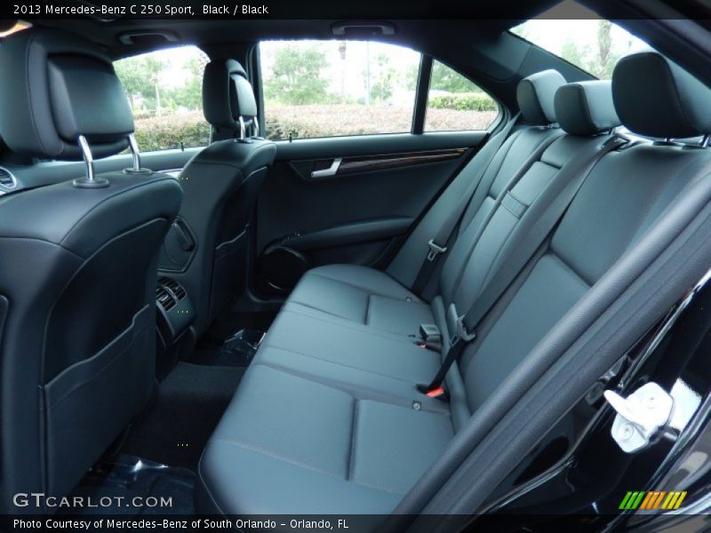 Black / Black 2013 Mercedes-Benz C 250 Sport