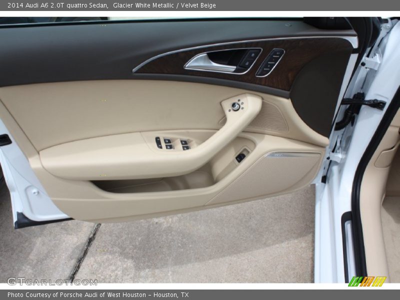 Glacier White Metallic / Velvet Beige 2014 Audi A6 2.0T quattro Sedan
