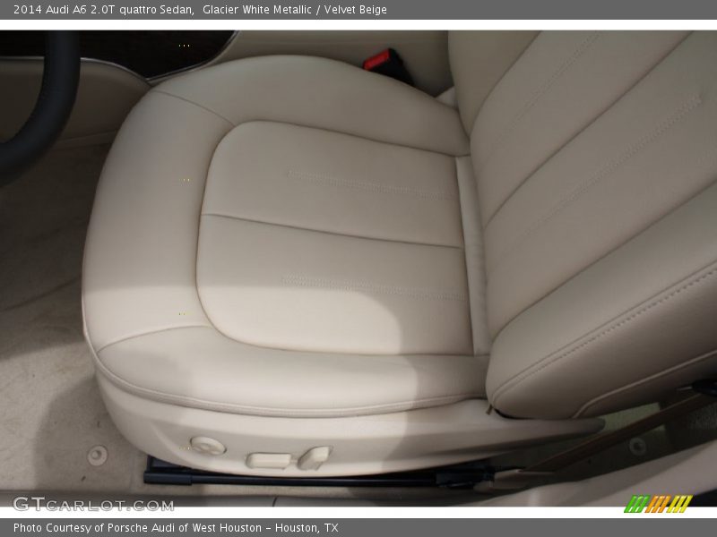 Glacier White Metallic / Velvet Beige 2014 Audi A6 2.0T quattro Sedan