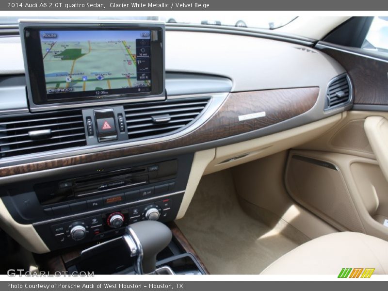 Glacier White Metallic / Velvet Beige 2014 Audi A6 2.0T quattro Sedan