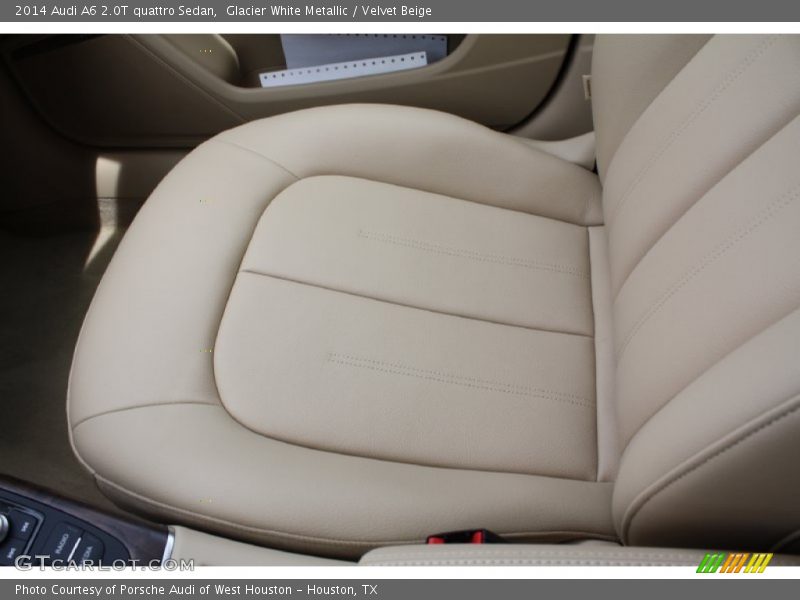 Glacier White Metallic / Velvet Beige 2014 Audi A6 2.0T quattro Sedan
