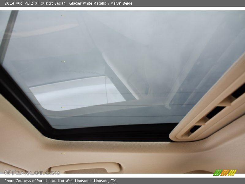 Glacier White Metallic / Velvet Beige 2014 Audi A6 2.0T quattro Sedan