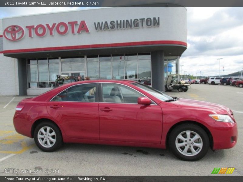 Barcelona Red Metallic / Ash 2011 Toyota Camry LE