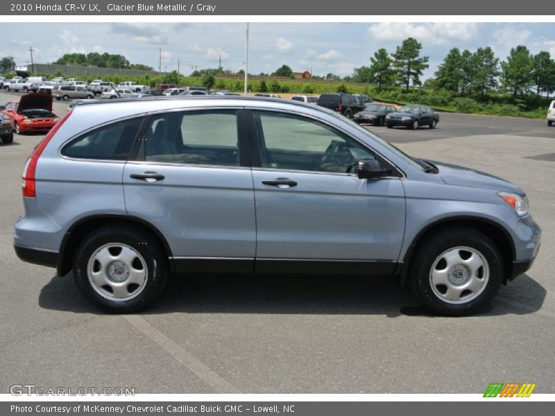 Glacier Blue Metallic / Gray 2010 Honda CR-V LX