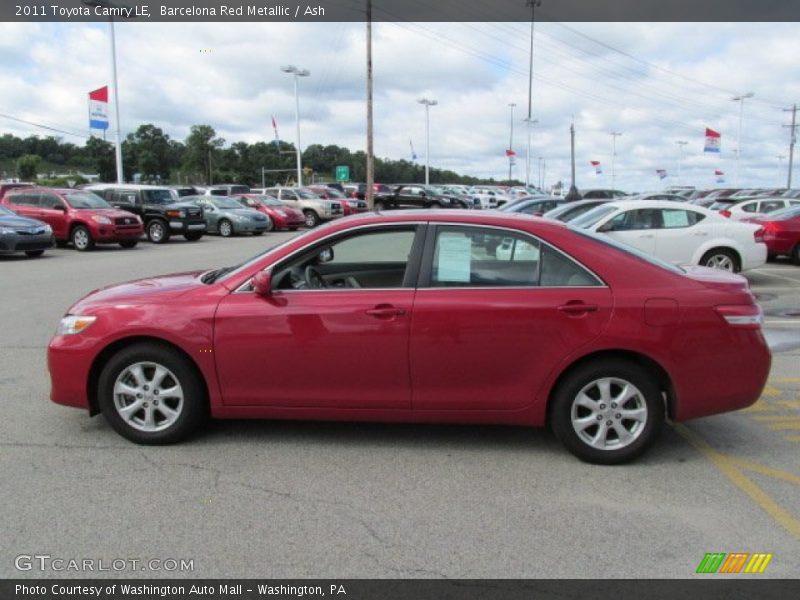 Barcelona Red Metallic / Ash 2011 Toyota Camry LE