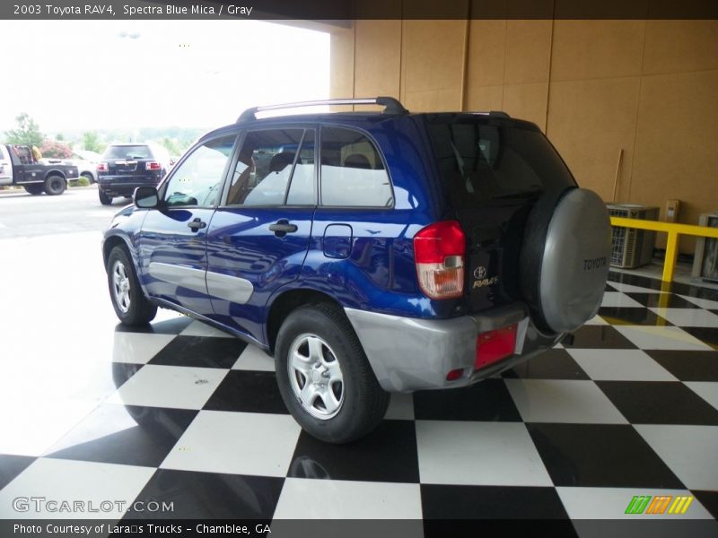 Spectra Blue Mica / Gray 2003 Toyota RAV4