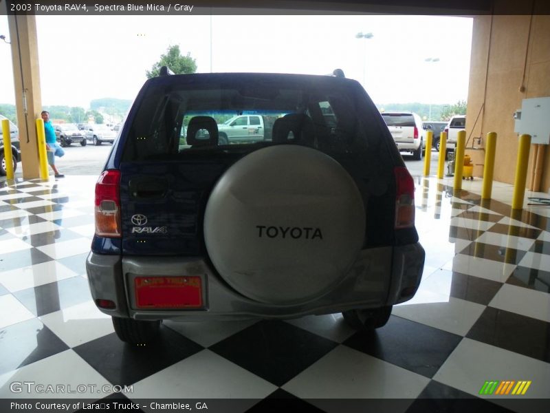 Spectra Blue Mica / Gray 2003 Toyota RAV4