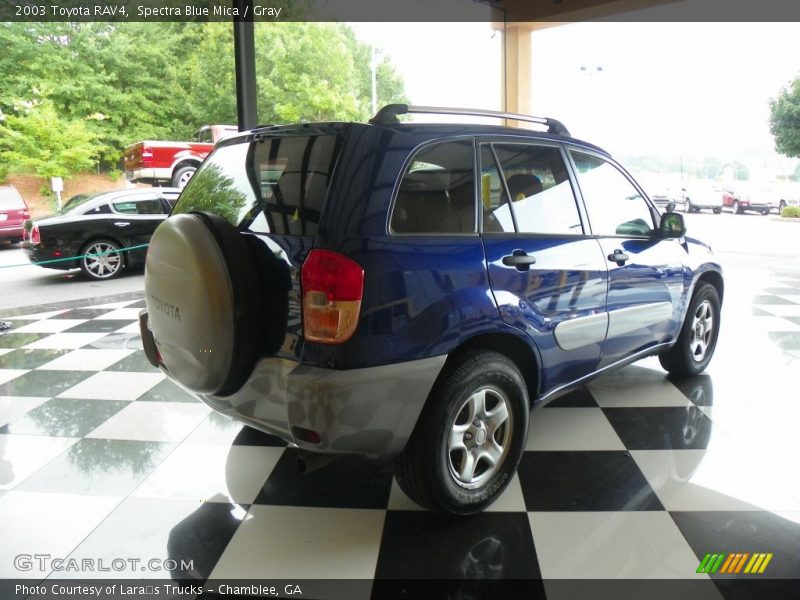 Spectra Blue Mica / Gray 2003 Toyota RAV4