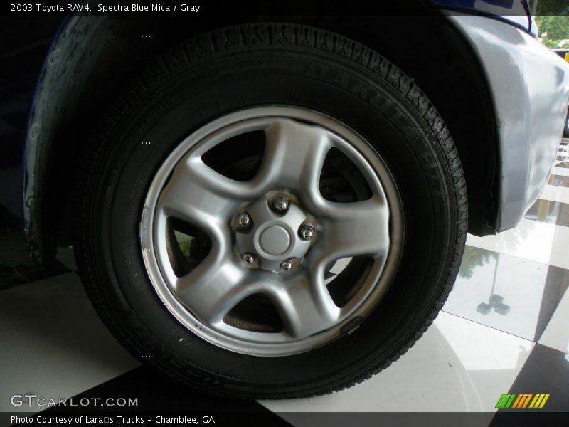 Spectra Blue Mica / Gray 2003 Toyota RAV4