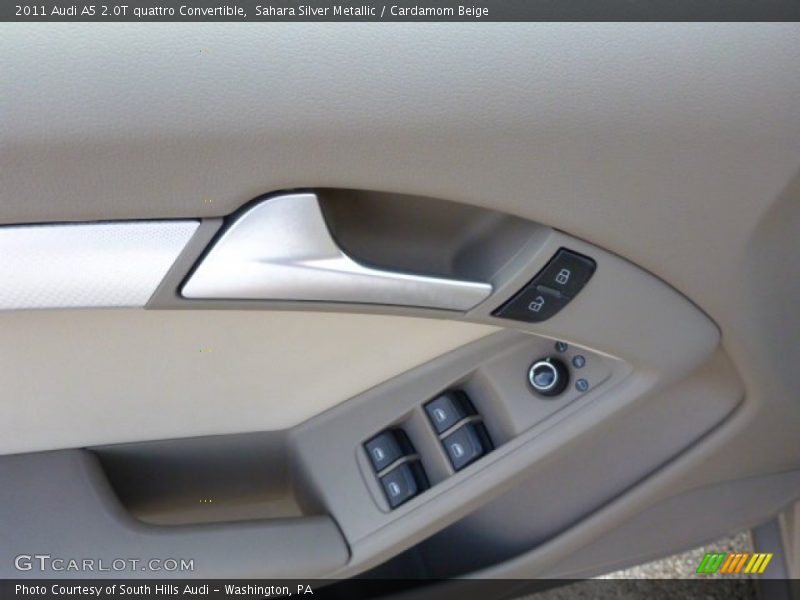 Sahara Silver Metallic / Cardamom Beige 2011 Audi A5 2.0T quattro Convertible