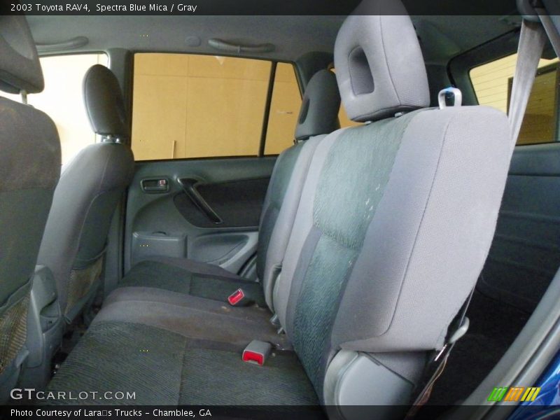 Spectra Blue Mica / Gray 2003 Toyota RAV4