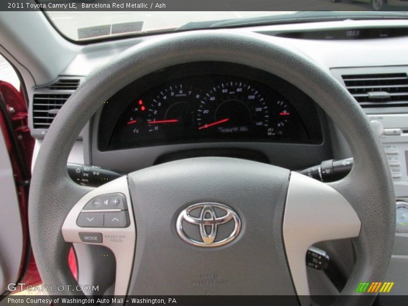 Barcelona Red Metallic / Ash 2011 Toyota Camry LE