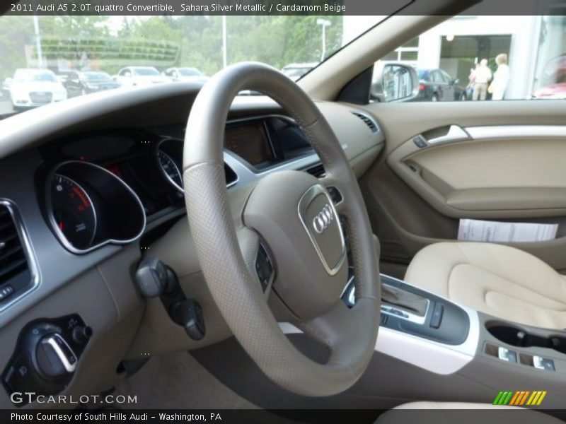 Sahara Silver Metallic / Cardamom Beige 2011 Audi A5 2.0T quattro Convertible