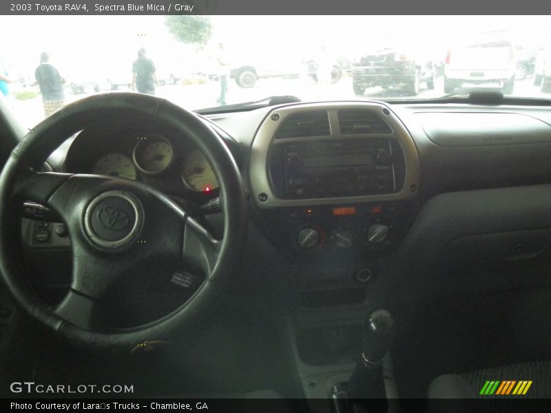 Spectra Blue Mica / Gray 2003 Toyota RAV4