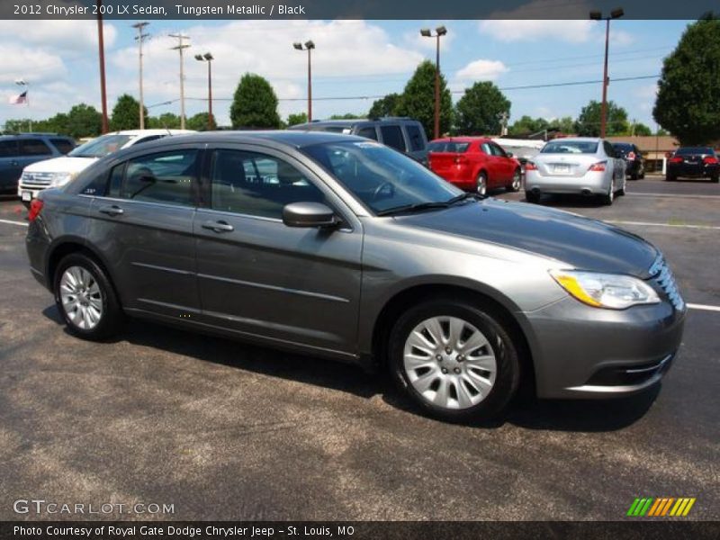 Tungsten Metallic / Black 2012 Chrysler 200 LX Sedan