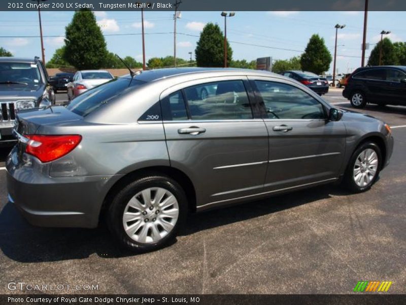 Tungsten Metallic / Black 2012 Chrysler 200 LX Sedan