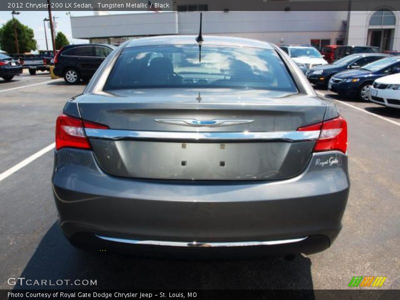 Tungsten Metallic / Black 2012 Chrysler 200 LX Sedan