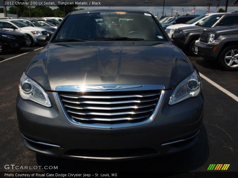 Tungsten Metallic / Black 2012 Chrysler 200 LX Sedan