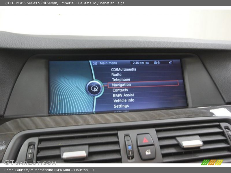 Imperial Blue Metallic / Venetian Beige 2011 BMW 5 Series 528i Sedan
