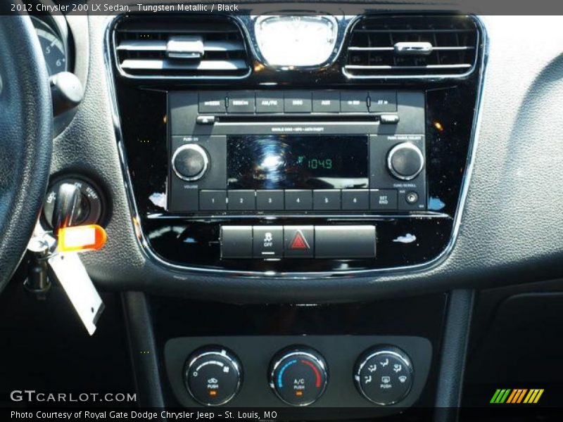 Tungsten Metallic / Black 2012 Chrysler 200 LX Sedan