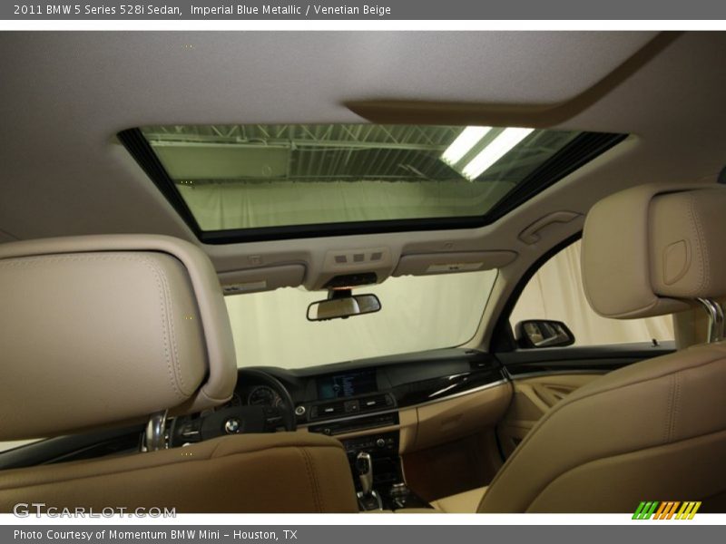 Imperial Blue Metallic / Venetian Beige 2011 BMW 5 Series 528i Sedan