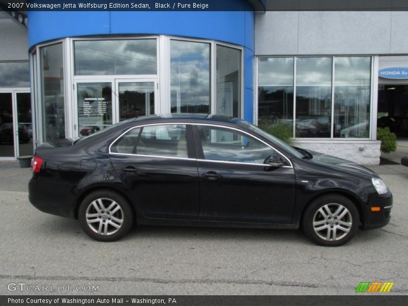 Black / Pure Beige 2007 Volkswagen Jetta Wolfsburg Edition Sedan